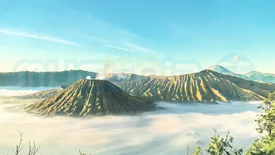 Gunung Bromo dan Batok Bagian dari Kaldera Tengger